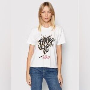Kooples White Graphic T-Shirt